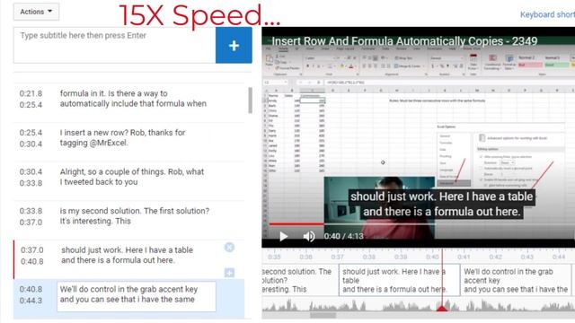 Excel - Try our CC Captions - Bonus Episode - How to Edit Captions on YouTube - Episode 2349A смотреть онлайн