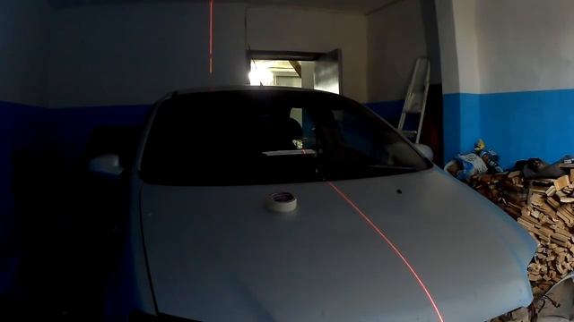 Chevrolet Aveo. замер повреждений лазерным нивелиром. смотреть онлайн