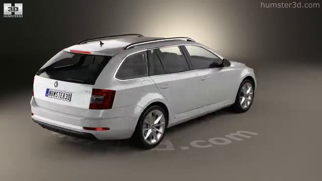 Skoda Octavia Combi 2017 3D Model By Hum3D.com