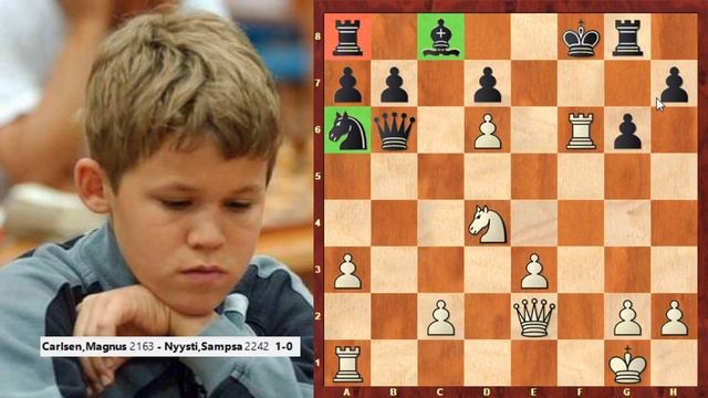 Amazing ! 11 Year Old Magnus Carlsen Sacrifices His Knight On Move 5 - Game Worth Of Seeing смотреть онлайн