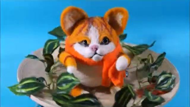 Кошарик ,кот из шерсти сухое валяние смотреть онлайн