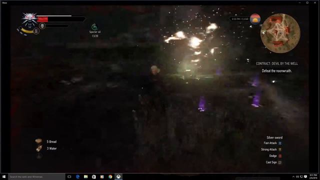 Witcher 3 lore and bestiary: How to kill Noonwraith and the Devil by the well contract, смотреть онлайн
