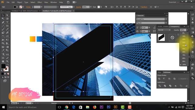 Annual Report Cover Design || Adobe Illustrator CS6 Tutorial смотреть онлайн