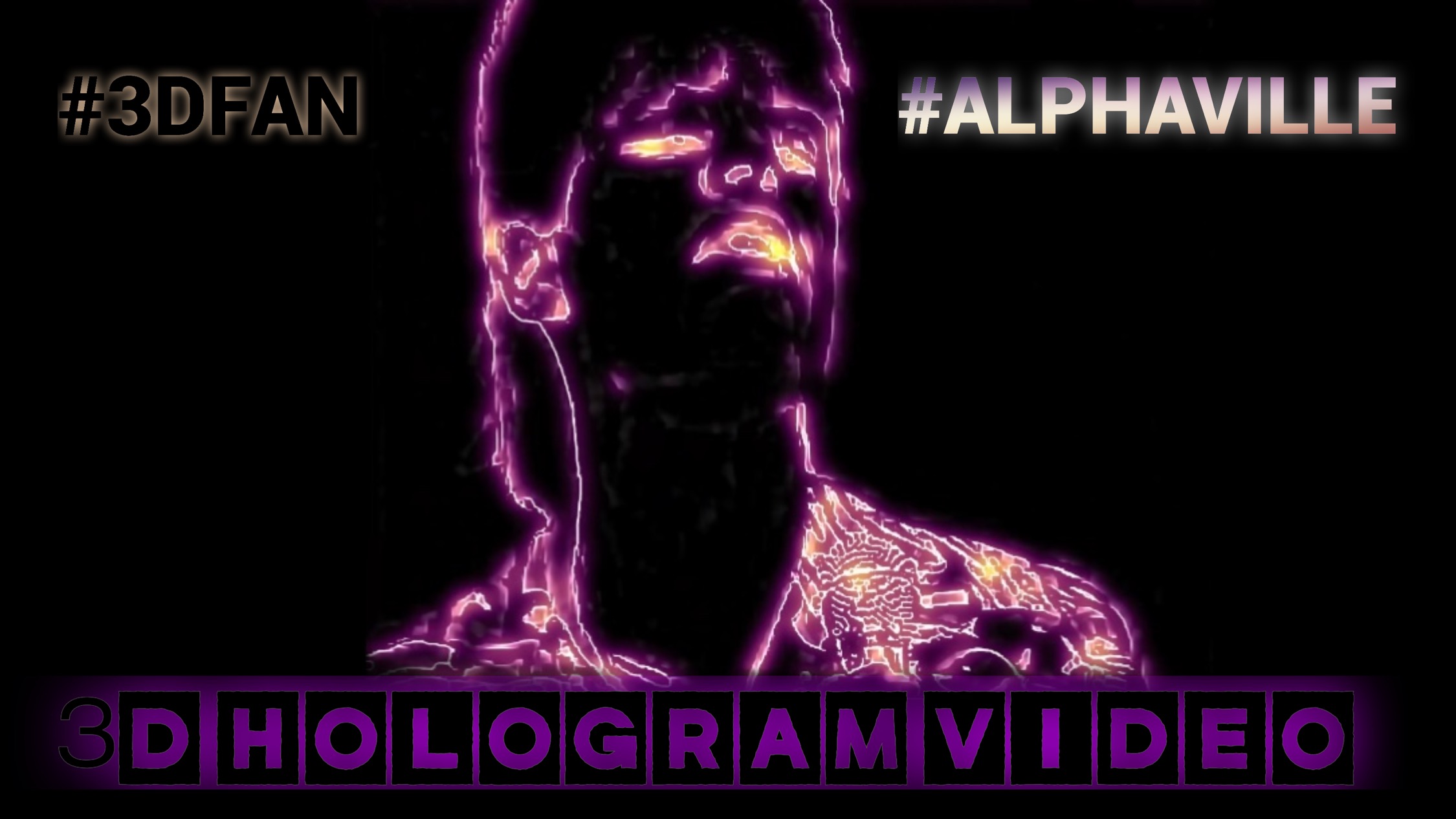 Alfaville. 4К.  3D голограмма. Для 3D  вентилятора. #3dhologramfan #hologram #4k