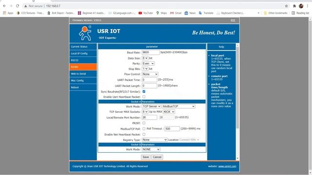 SELEC MFM384 to MODBUS poll software via RS485 to ethernet adapter || USR-TCP232-410S смотреть онлайн