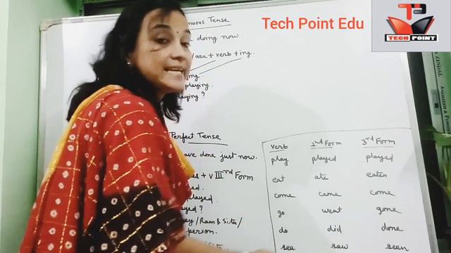 Present continuous and perfect tense by Chumki Das| Available in 3 languages| Tech Point Classes смотреть онлайн