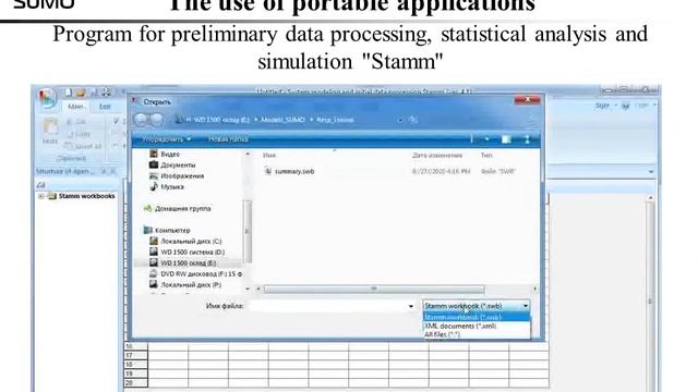 SUMO Using results of the simulation experiment SUMO models by portable applications смотреть онлайн