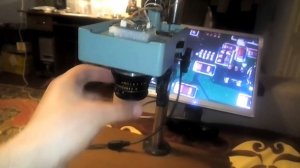 Мощный микроскоп для пайки с фотоувеличителя и камеры видеонаблюдения своими руками!