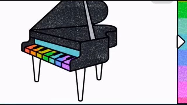 Coloring Piano #Coloring music instrument #Me Kei # learning games app смотреть онлайн