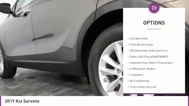 2019 Kia Sorento B306257 смотреть онлайн