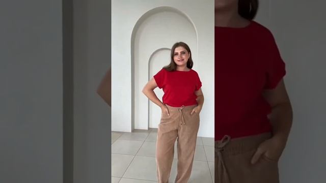 Купить брюки-бананы женские из вельвета, коллекция "Весна-Лето 2022" смотреть онлайн