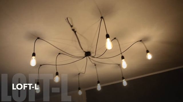 Люстра Паук в стиле Лофт. Узнай, как сделать люстру своими руками смотреть онлайн