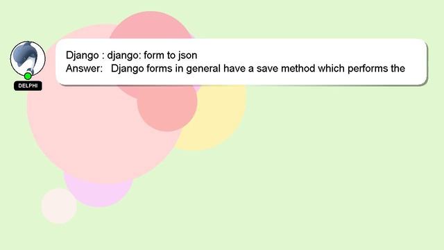Django : django: form to json смотреть онлайн