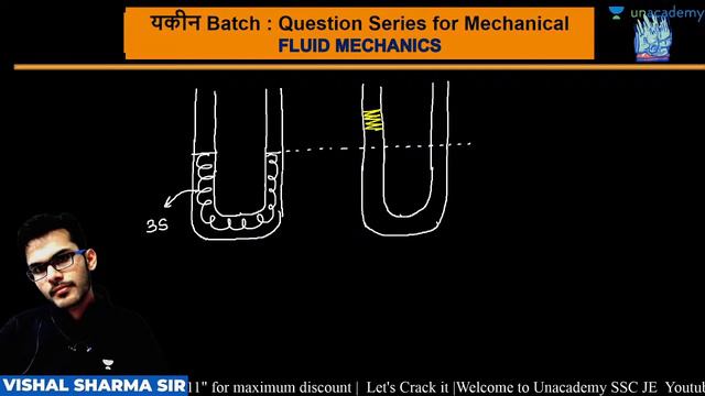 9:00 PM - SSC JE 2020-21 | Mechanical Engineering - Fluid Mechanics by Vishal Sharma | Day-4 смотреть онлайн
