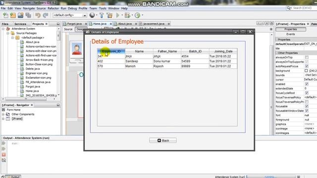 Java Project attendance System | Best mini java project | net-beans смотреть онлайн