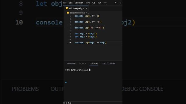 Javascript strict inequality operator in telugu смотреть онлайн