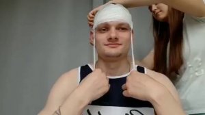 Перевязка головы - шапочка Гиппократа