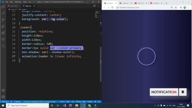 Creative CSS Loading Animations Effects CSS | Circle Loader Animation CSS | Code4education 2021 смотреть онлайн