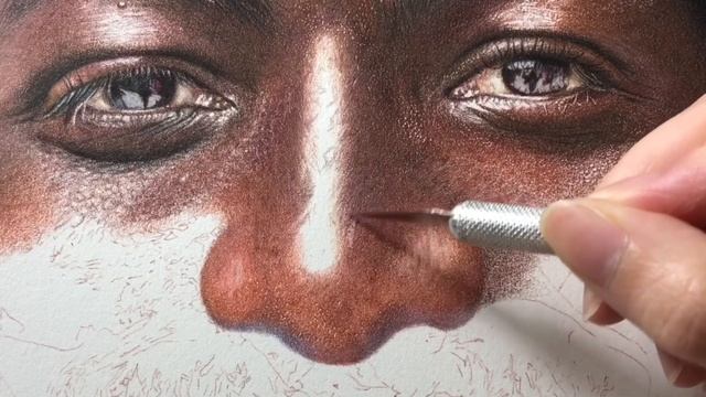 Draw Realistic Skin Texture With This Simple Trick Using Coloured Pencils смотреть онлайн