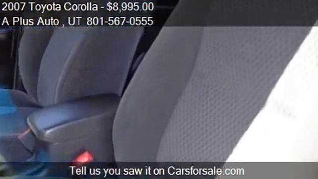 2007 Toyota Corolla S - for sale in Salt Lake City, UT 84115 смотреть онлайн