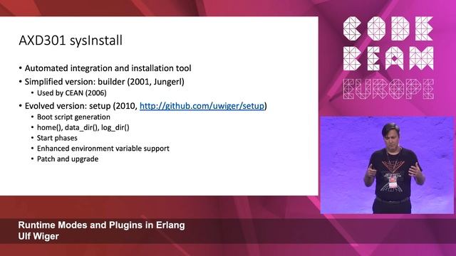 Runtime Modes and Plugins in Erlang | Ulf Wiger | Code BEAM Europe 2022 смотреть онлайн