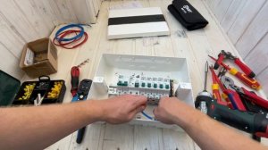 Однофазный щит. Сборка электрического щита от первого лица. #электрощит #электрика #сборкащитов