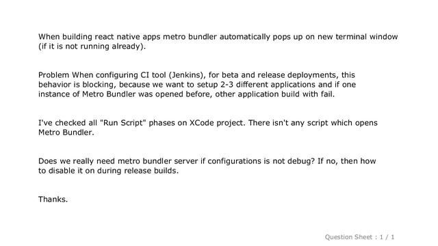iOS : How to disable metro bundler "auto pop-up" смотреть онлайн