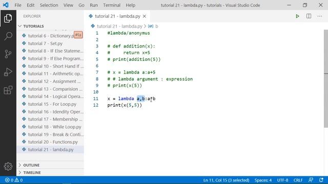 #21 Python for beginners - Anonymous Function in Python - Python Tutorial in Hindi смотреть онлайн