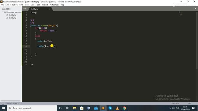 php program print table without using loop in php смотреть онлайн