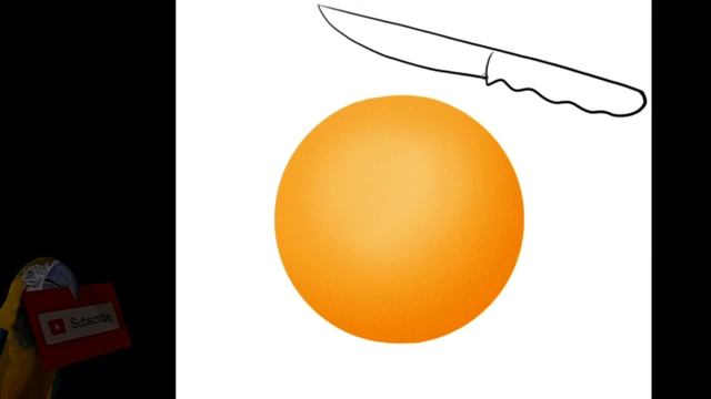 Рисуем и разрезаем апельсин\ Draw and cut an orange\ Что внутри у апельсинки? смотреть онлайн