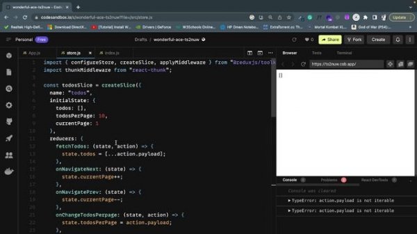 How to do pagination in React JS using react-redux, redux-toolkit, react-thunk packages.