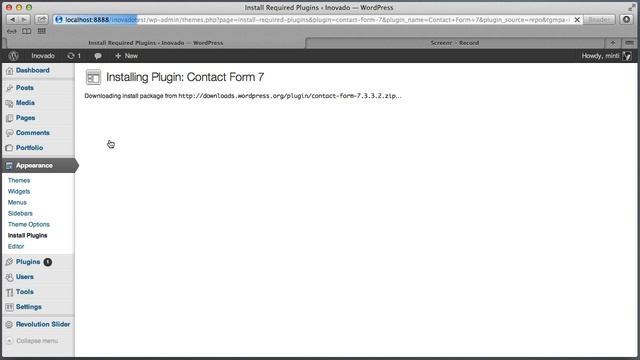 Installing Inovado Theme on a Clean WordPress 3.5 Installation смотреть онлайн