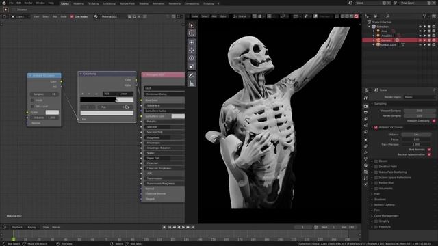 Blender 2.8 Eevee Tutorial - How to Use Ambient Occlusion (AO) to Make Your Renders POP! смотреть онлайн