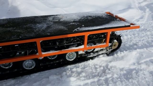 Самодельный СНЕГОКАТ! Замер максимальной скорости. смотреть онлайн