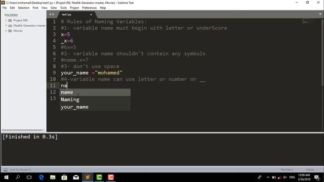 16- Rules Of Naming Variables смотреть онлайн
