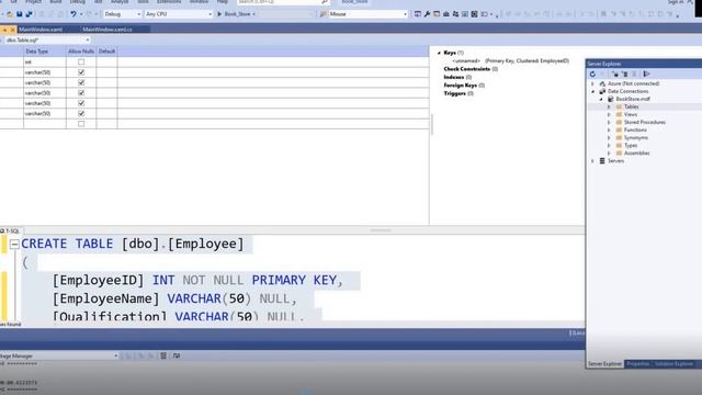Create Database and Table in WPF C# смотреть онлайн