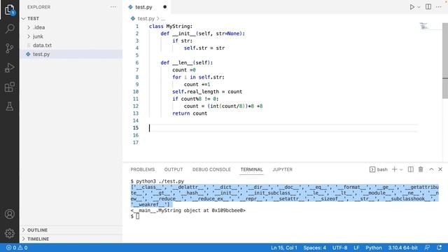 class override str len methods смотреть онлайн