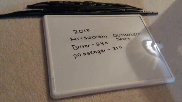 ? ? 2018 Mitsubishi Outlander Sport Wiper Blade Replacement Size ? смотреть онлайн