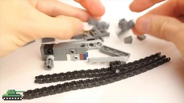 lego micro tank Renault Char B1 инструкция