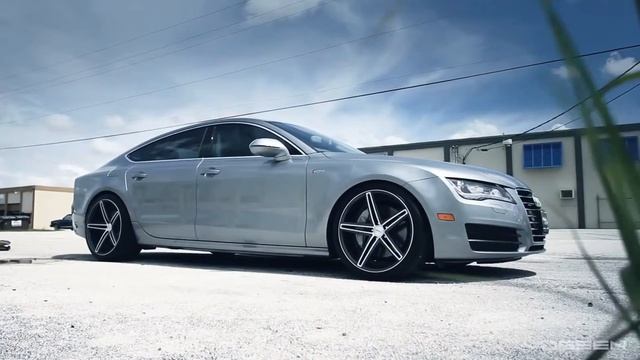 Audi A7 on 20 Vossen VVS CV5 Concave Wheels Rims смотреть онлайн