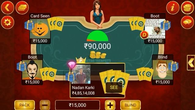 octro teen patti game play n WIN. смотреть онлайн