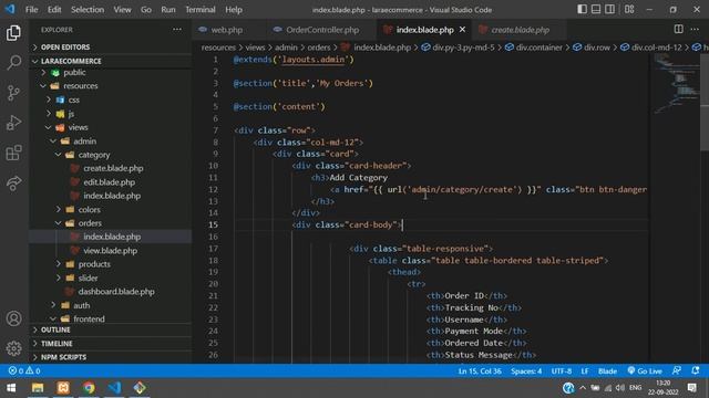 Laravel 9 Ecom - Part 44: Show order list & order items in Admin Panel | Admin Order Mngmt - 1 смотреть онлайн