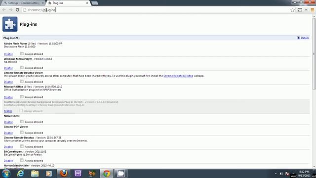 After installing Java 1.7.0_40. Checking Java Plugin in Google Chrome 29 on Windows 7 смотреть онлайн