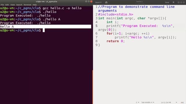 Command Line Arguments | Module 4 | EST 102 Programming In C
