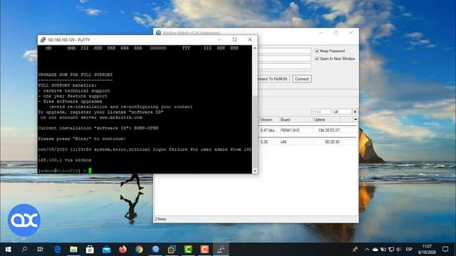 Mikrotik Winbox Error: Could Not Fetch Index
