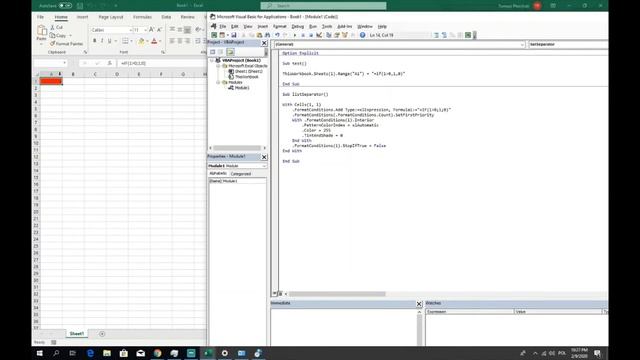 List separator in conditional formatting - Simple Excel VBA смотреть онлайн