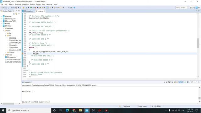 stm32cubeide tutorial español 5 ✅ | PROTEUS| STM32 | STM32Cube IDE смотреть онлайн