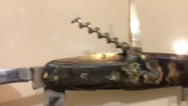 Складной дорожный нож (1950-60 гг, Завод складных ножей, г.Ворсма, СССР). Клеймо СН.. Pocket knife смотреть онлайн