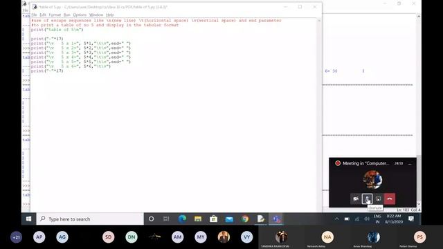 Escape Sequences WITH Print End Sep PARAMETERS смотреть онлайн