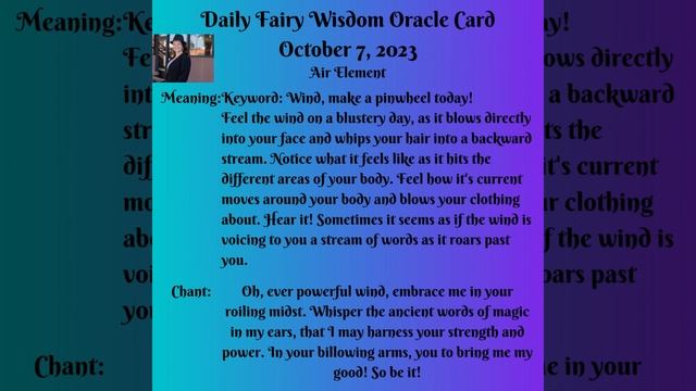 Daily Fairy Wisdom Oracle Card October 7, 2023 #tarot смотреть онлайн